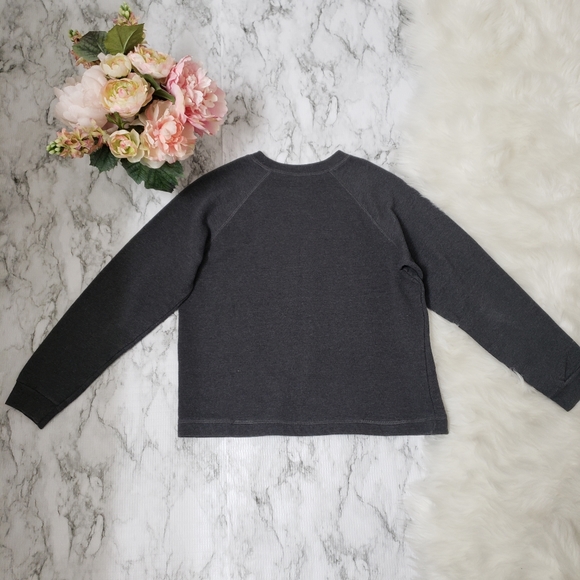 💕 Hanes Gray Sweatshirt Soft with Ecosmart Yarn Sz L - Picture 2 of 6